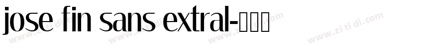 jose fin sans extral字体转换